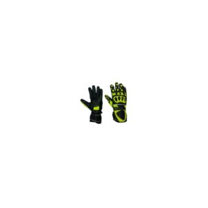 Cyber Kick Guants Cyber Kick moto racing  color negre-groc fluor.