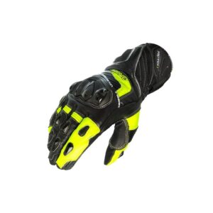 Cyber Guants de moto racing color negre-groc flour
